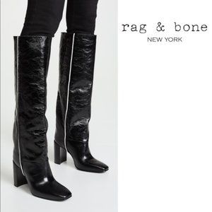 rag & bone Tall Aslen Boots Black 38